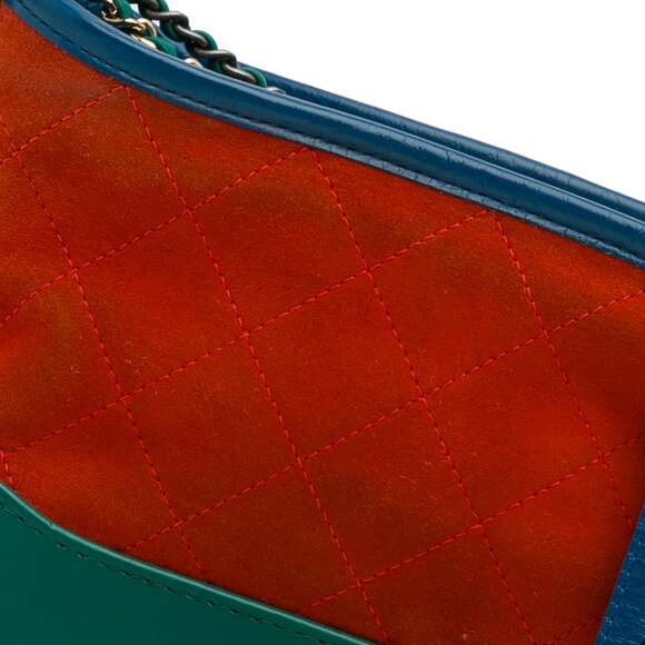 Gabrielle Hobo Quilted Suede Small #221639C14B - Picture 9 of 9